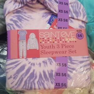 Saint Eve Youth 3-piece PJ Set Short Sleeve & …